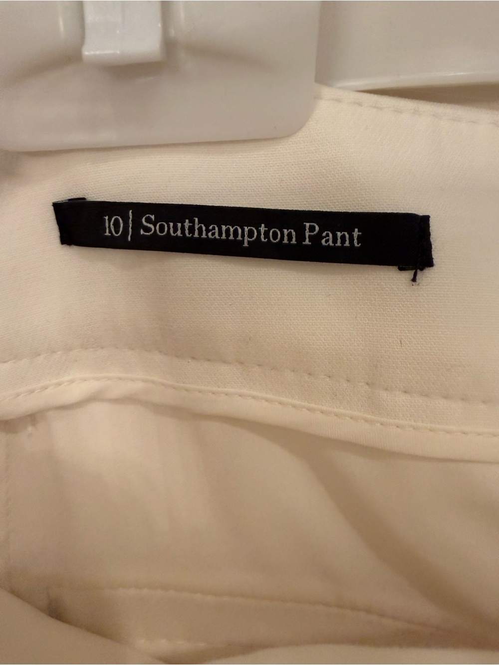 Talbots Southampton Pant 10 in Cream / Ivory